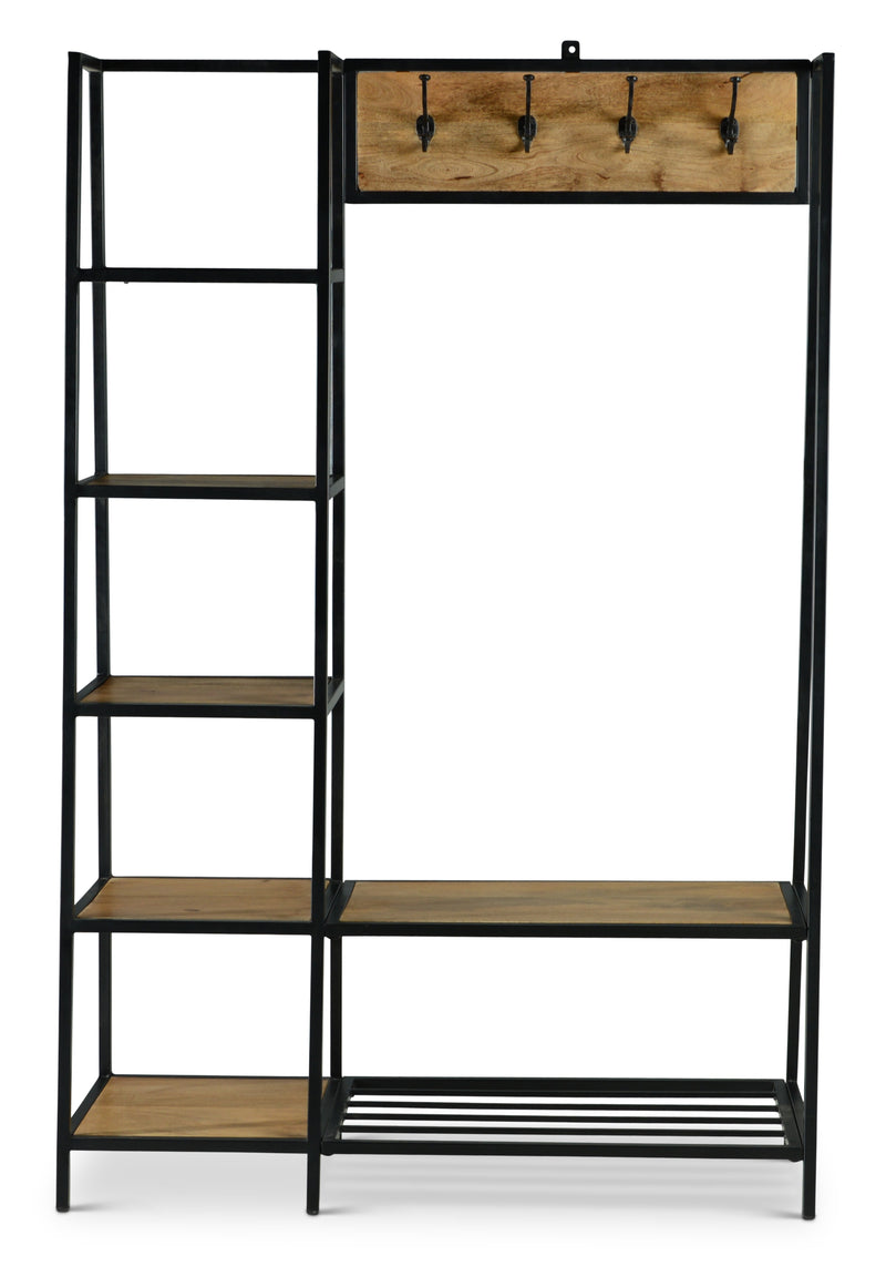 Steve Silver Hampton Brown Black Hall Tree