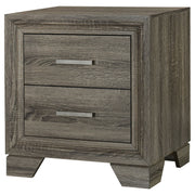 Coaster Furniture Wright Brown Oak 2 Drawer Nightstand