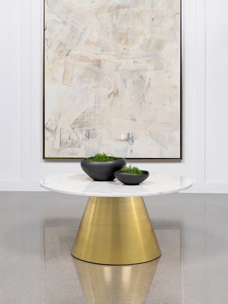 Coaster Furniture Avon White 3pc Coffee Table Set