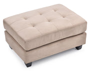Glory Furniture Malone Vanilla Ottoman