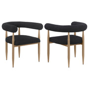 2 Coaster Furniture Dunmore Black Dining Arm Chairs