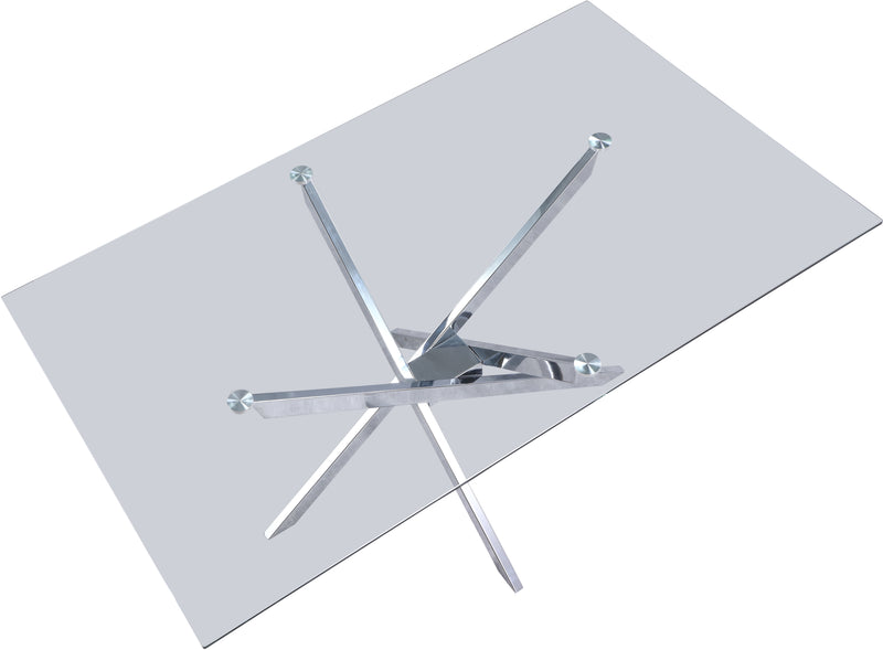 Meridian Furniture Xander Chrome Dining Table