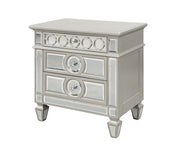 Galaxy Home Symphony Silver Wood Night Stand