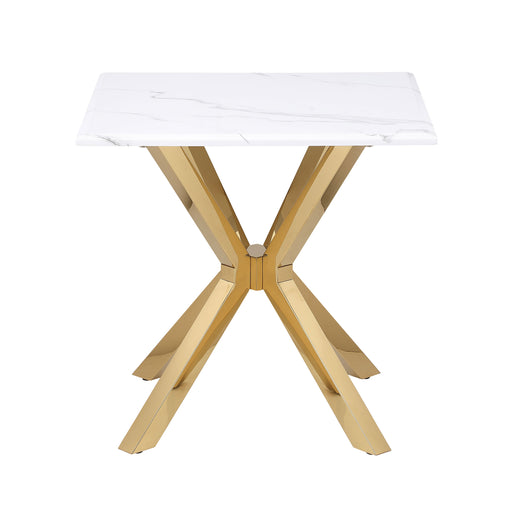 Coaster Furniture Visalia Gold End Table