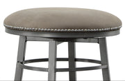 Steve Silver Bali Gray Backless Swivel Bar Stool