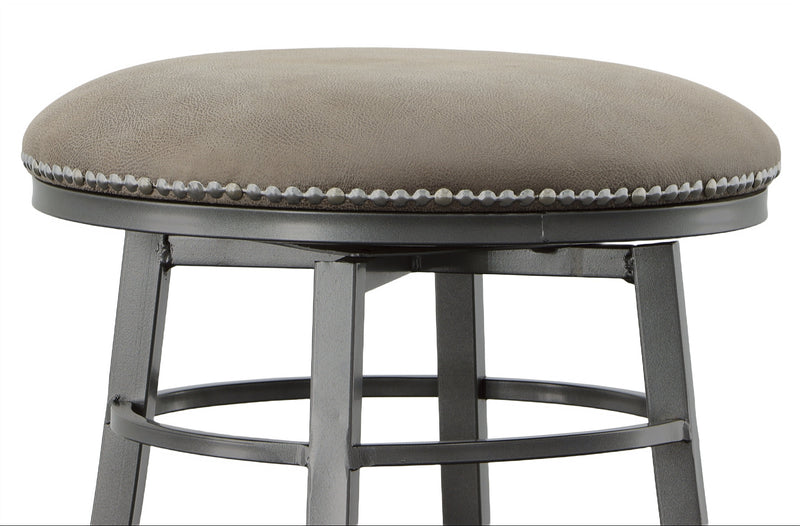 Steve Silver Bali Gray Backless Swivel Bar Stool
