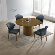 Acme Furniture Hezrai Walnut Round Dining Table
