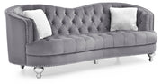 Glory Furniture Jewel Gray Velvet Sofa
