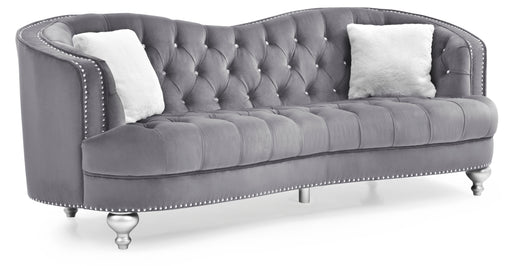 Glory Furniture Jewel Gray Velvet Sofa