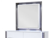 Global Furniture Ylime White LED Dresser And Mirror