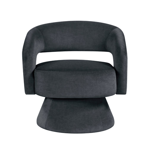 Home Elegance Lavon Dark Gray Swivel Chair