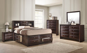 Crown Mark Emily Dark Cherry 8 Drawers Dresser