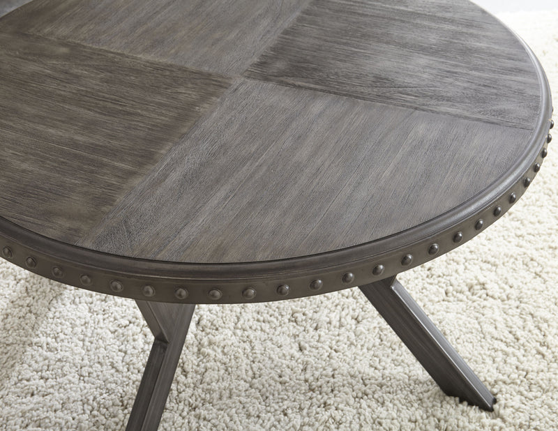 Steve Silver Alamo Gray Round Cocktail Table