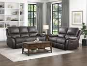 Home Elegance Dawson Brown 2pc Living Room Set