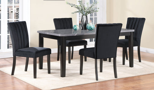 Global Furniture D8685 Dark Grey Black 5pc Dining Room Set