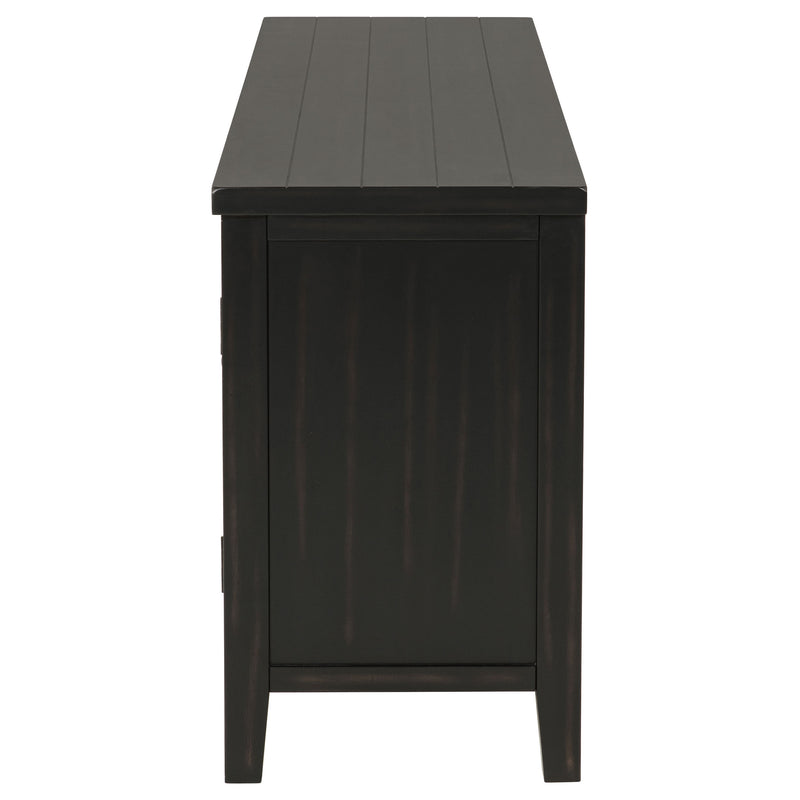 Coaster Furniture Concord Distressed Java Black TV Stand