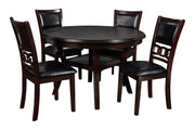 New Classic Furniture Gia Ebony Round 5pc Dining Set