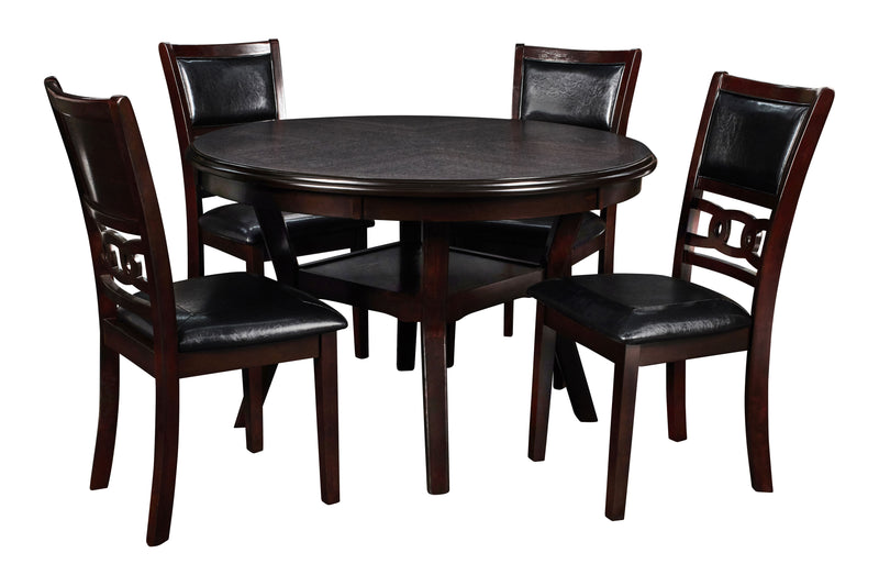 New Classic Furniture Gia Ebony Round 5pc Dining Set