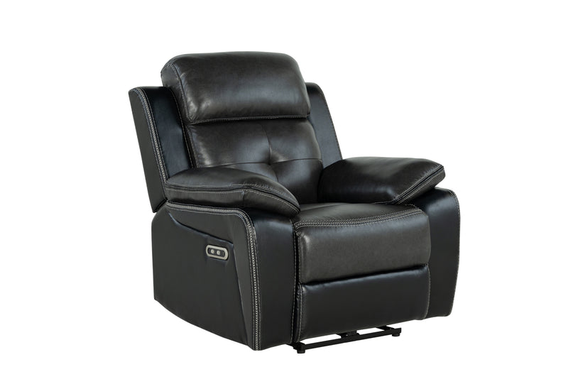 Global Furniture U5050 Black Charcoal Power Recliner