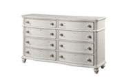 Acme Furniture Jaqueline Antique White Dresser And Mirror