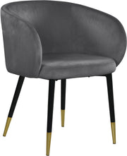 Meridian Furniture Louise Black Velvet Dining Chair