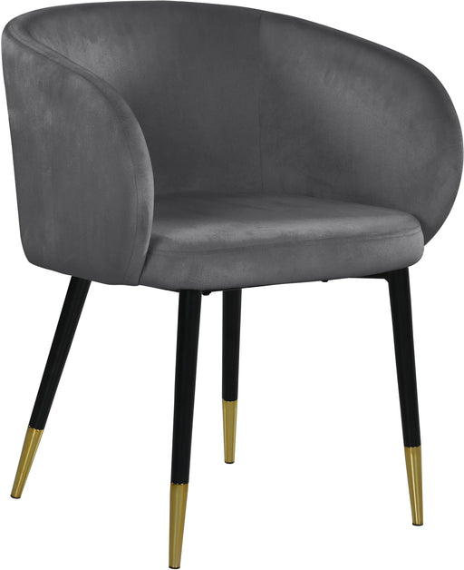 Meridian Furniture Louise Black Velvet Dining Chair