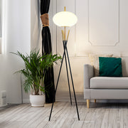 Crown Mark Black Gold Floor Lamp