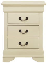 Glory Furniture Louis Phillipe Pink 3 Drawers Nightstand