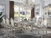 Acme Furniture Bently Champagne Double Pedestal 9pc Dining Room Set