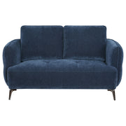 Coaster Furniture Lively Blue Track Arm Loveseat
