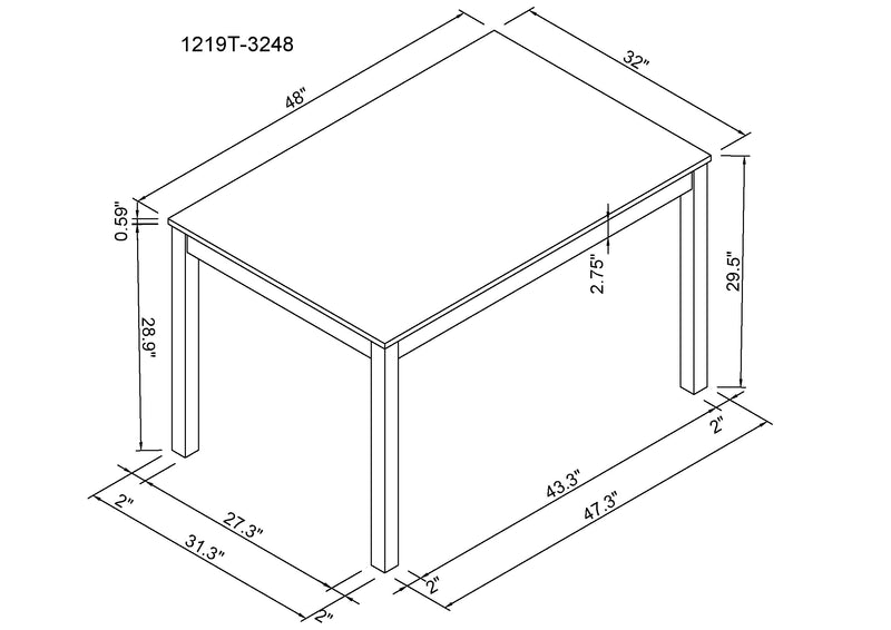 Crown Mark Forana Dining Table
