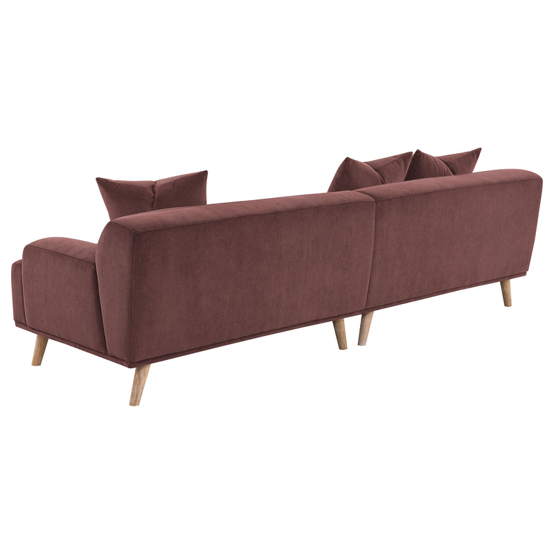 Coaster Furniture Elizabeth Red Extra Long Sofa
