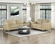 Home Elegance Cazon Brown Gray Love Seat