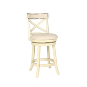 New Classic Furniture York White 24 Inch Counter Stool