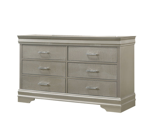 Crown Mark Amalia Champagne Silver Dresser