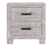 Global Furniture Nolan Grey Nightstand with Wireless Charger