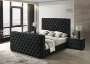 Crown Mark Josephine Black Night Stand