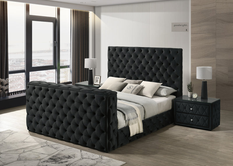 Crown Mark Josephine Black Night Stand