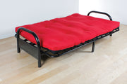 Acme Furniture Alfonso Red Mattress With Black Adjustable Sofa Frame
