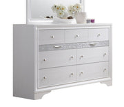 Galaxy Home Matrix White Dresser and Mirror