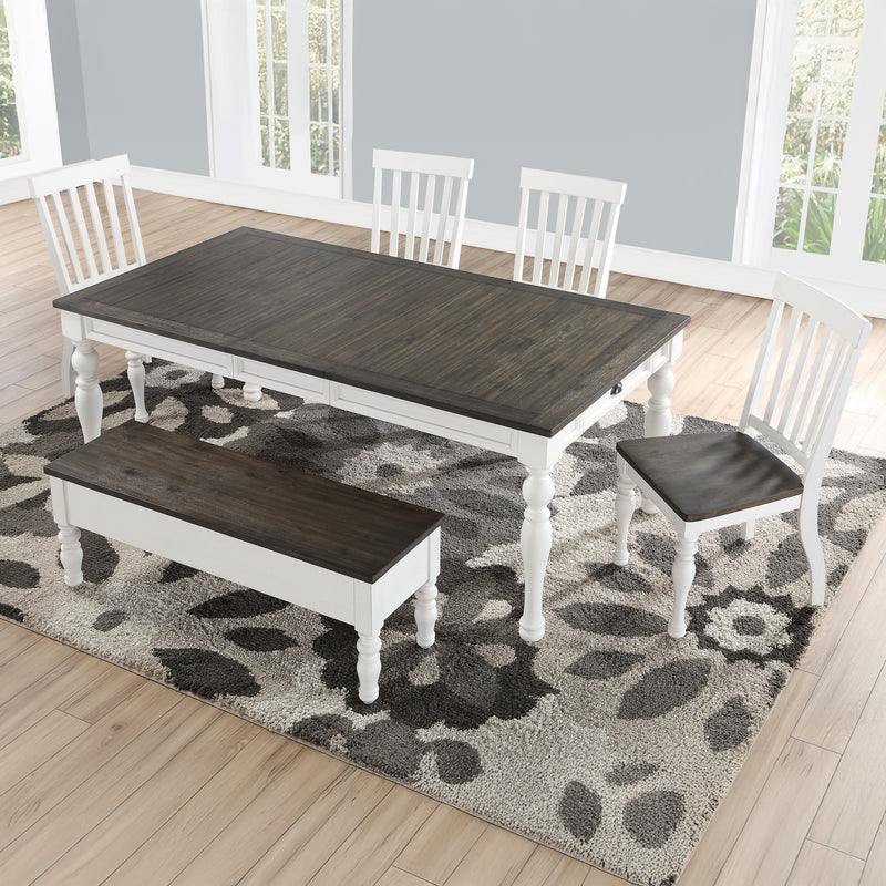 Steve Silver Joanna White 5pc Dining Set