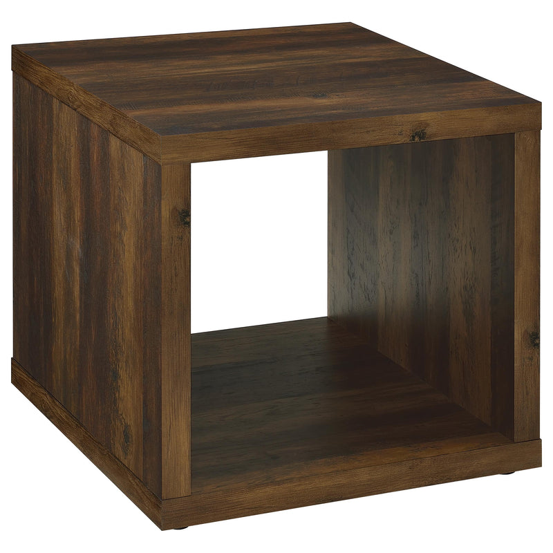 Coaster Furniture Frisco Dark Pine Brown 3pc Coffee Table Set