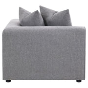 Coaster Furniture Jennifer Grey Tight Seat Corner Chair