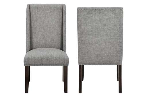 2 New Classic Furniture Faust Gray Dining Chairs