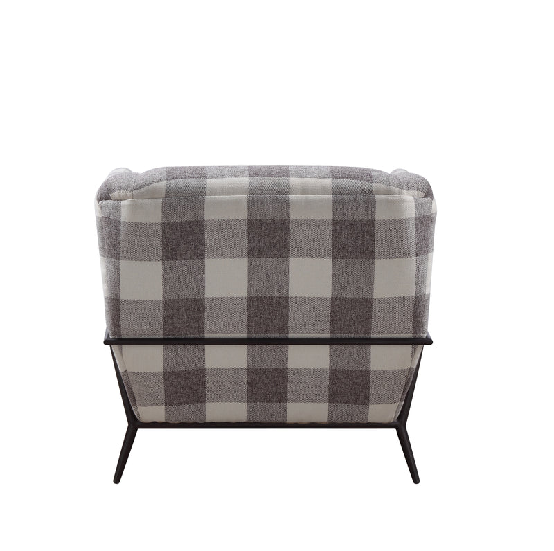 Acme Furniture Niamey II Black Metal Frame Accent Chair