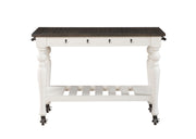 Steve Silver Joanna Ivory Mocha Kitchen Cart