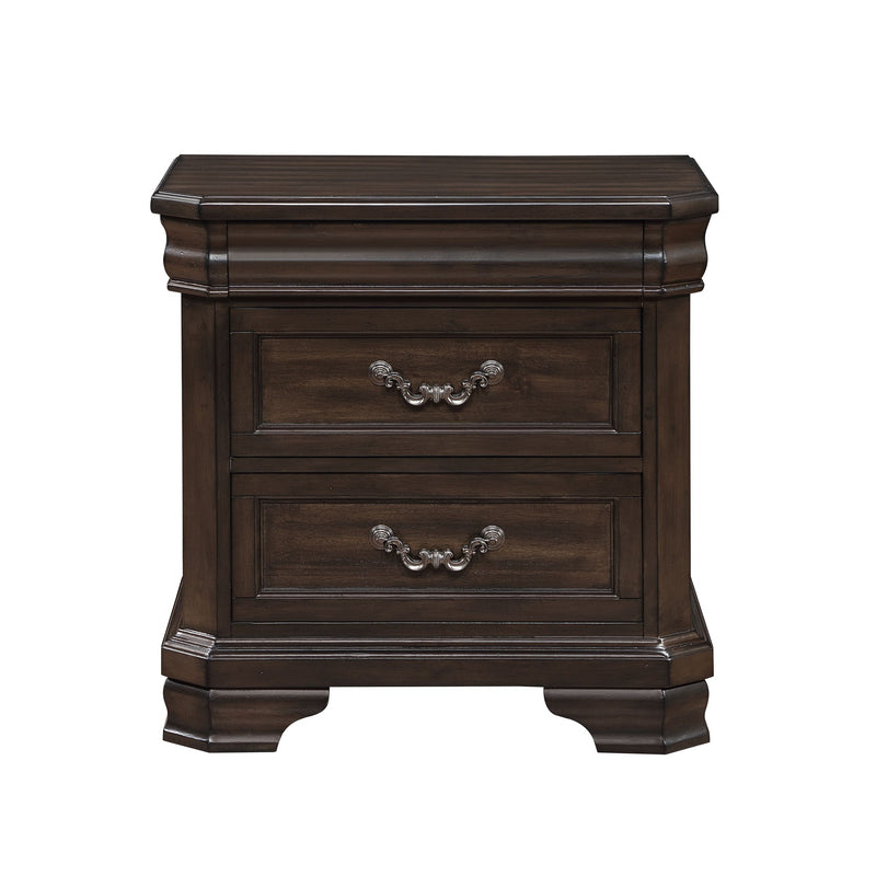 New Classic Furniture Lyndhurst Walnut Brown Nightstand