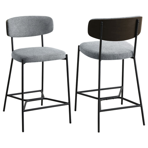 2 Coaster Furniture Elison Grey Counter Height Stools