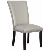 Steve Silver Camila White Black 7pc Square Dining Set