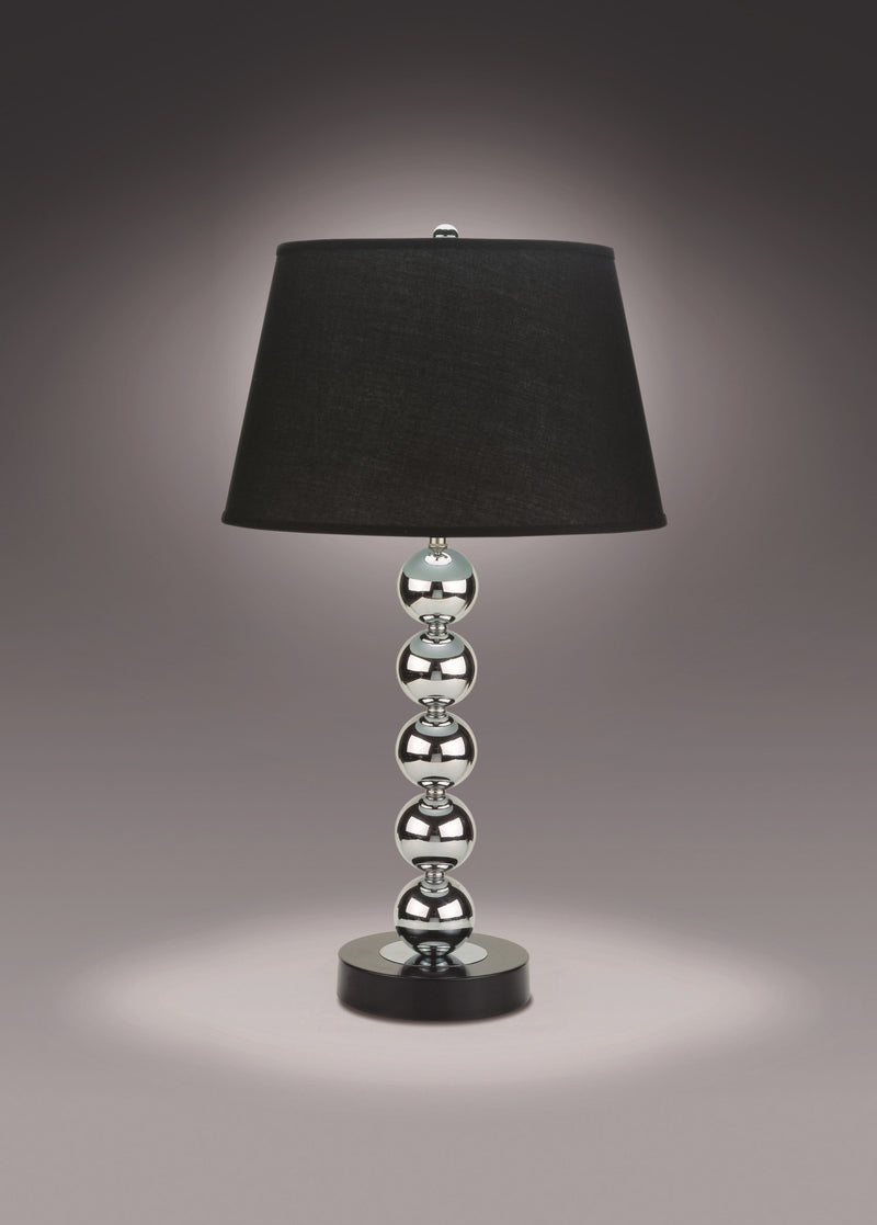 2 Crown Mark Black Table Lamps